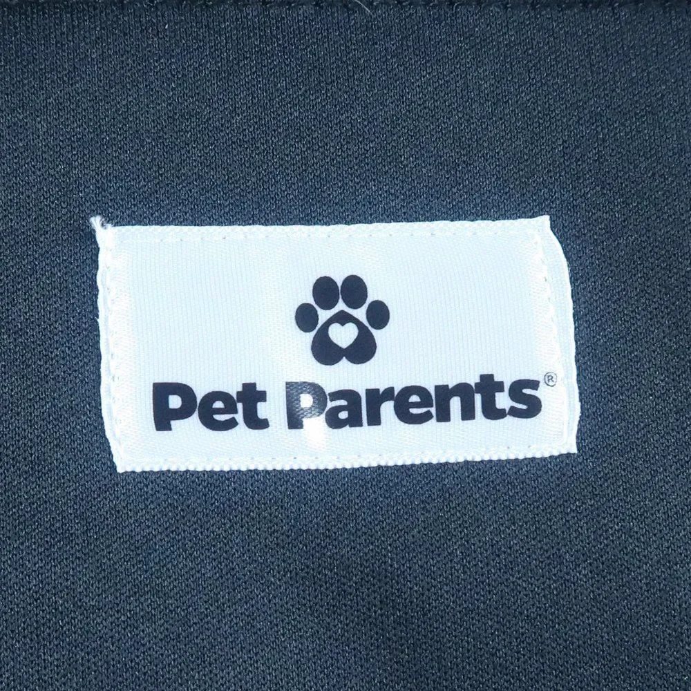 PET PARENTS BLACK BELLY BAND MALE DOG WRAP DIAPER SIZE LARGE